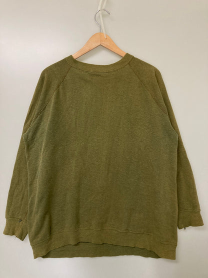 【現状渡し品】【メンズ】 ARTEX アルテックス 60-70S SWEATSHIRT KHAKI スウェットシャツ トレーナー 146-251111-AS-8-min サイズ：XL カラー：カーキ 万代Net店