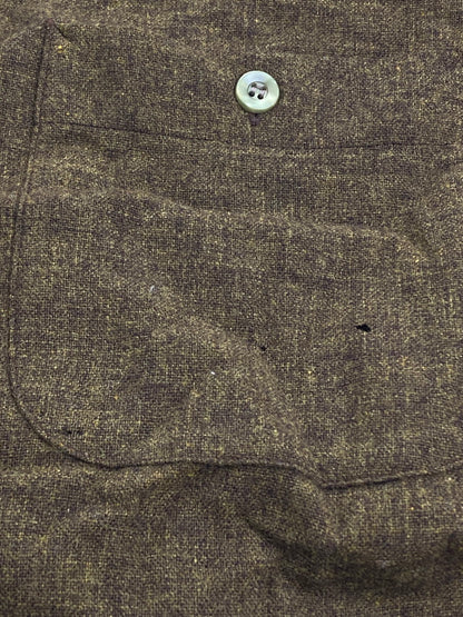 【現状渡し品】【メンズ】 PENDLETON ペンドルトン 60S WOOL OPEN COLAR SHIRT ウール オープンカラーシャツ ロングスリーブ 146-251111-AS-9-min サイズ：L カラー：ブラウン 万代Net店