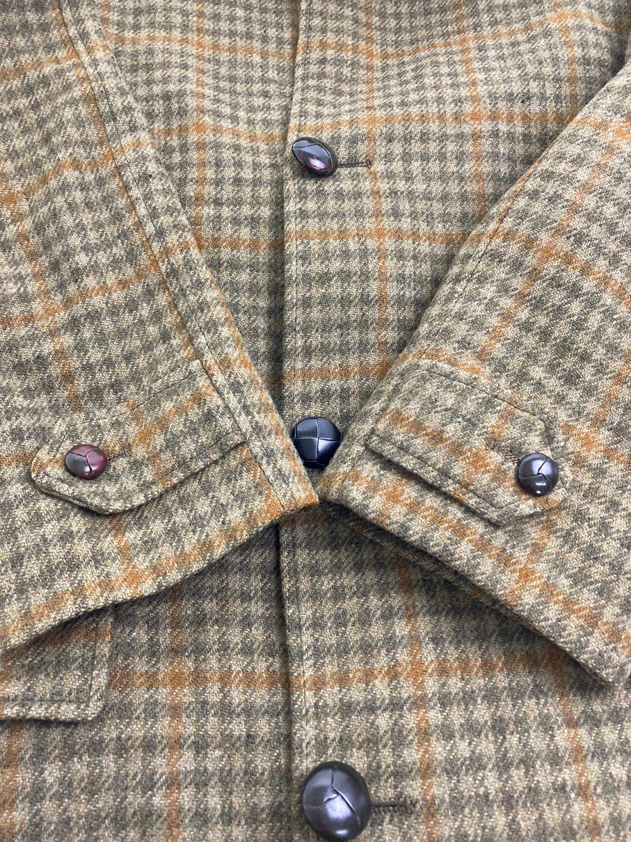 【中古品】【メンズ】 PENDLETON ペンドルトン WOOL CHECK COAT ウールチェックコート アウター 144-251111-AS-17-min サイズ：下記参照 カラー：グリーン/ブラウン 万代Net店