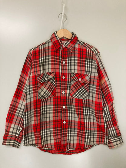 【現状渡し品】【メンズ】 BIG MAC ビックマック 60S CHECK FLANNEL SHIRT チェックフランネルチェック ロングスリーブ 146-251111-AS-11-min サイズ：M カラー：レッド/グレー 万代Net店