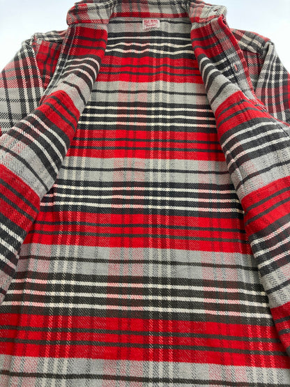 【現状渡し品】【メンズ】 BIG MAC ビックマック 60S CHECK FLANNEL SHIRT チェックフランネルチェック ロングスリーブ 146-251111-AS-11-min サイズ：M カラー：レッド/グレー 万代Net店