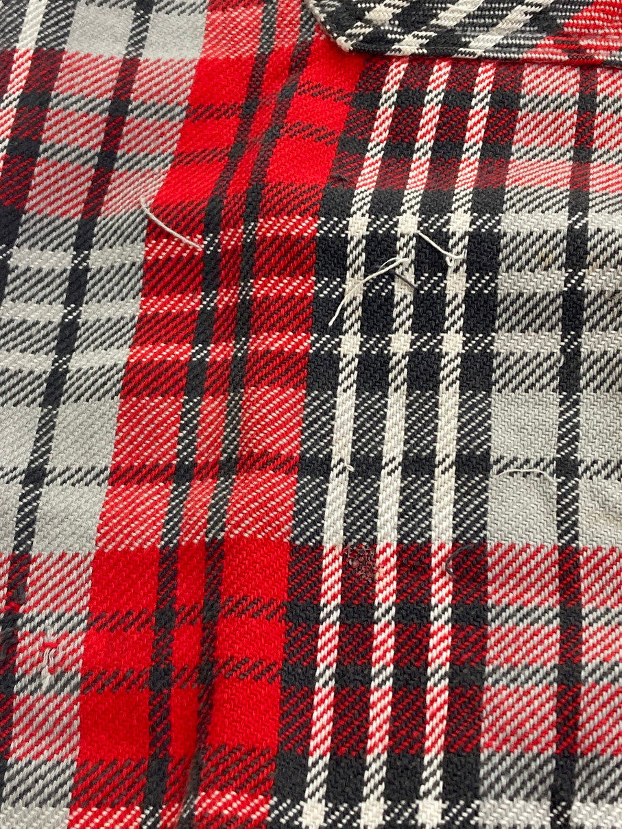 【現状渡し品】【メンズ】 BIG MAC ビックマック 60S CHECK FLANNEL SHIRT チェックフランネルチェック ロングスリーブ 146-251111-AS-11-min サイズ：M カラー：レッド/グレー 万代Net店