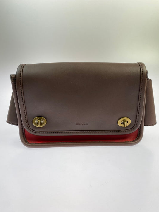 【中古品】【メンズ/レディース】 COACH コーチ LEATHER WAIST BAG 70989 レザー ウエスト バッグ ボディバッグ レガシー 180-251130-em-13-min カラー：ブラウン 万代Net店