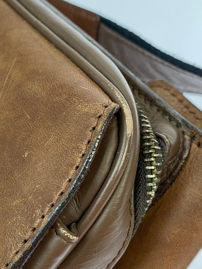 【現状渡し品】【メンズ】 SAAD サード LEATHER SHOLDER BAG レザー ショルダーバッグ カバン 188-251121-em-11-min カラー：ブラウン 万代Net店