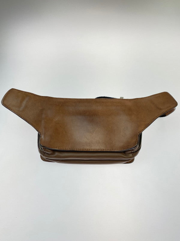 【現状渡し品】【メンズ】 SAAD サード LEATHER SHOLDER BAG レザー ショルダーバッグ カバン 188-251121-em-11-min カラー：ブラウン 万代Net店