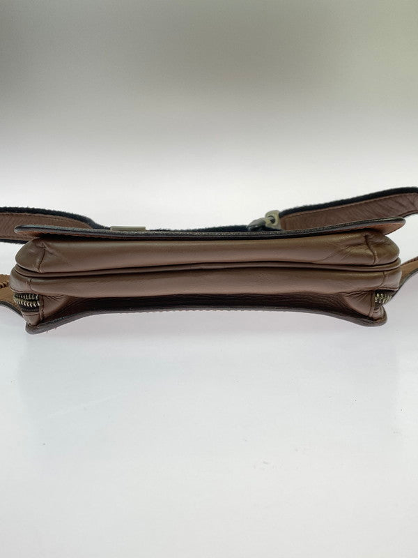 【現状渡し品】【メンズ】 SAAD サード LEATHER SHOLDER BAG レザー ショルダーバッグ カバン 188-251121-em-11-min カラー：ブラウン 万代Net店