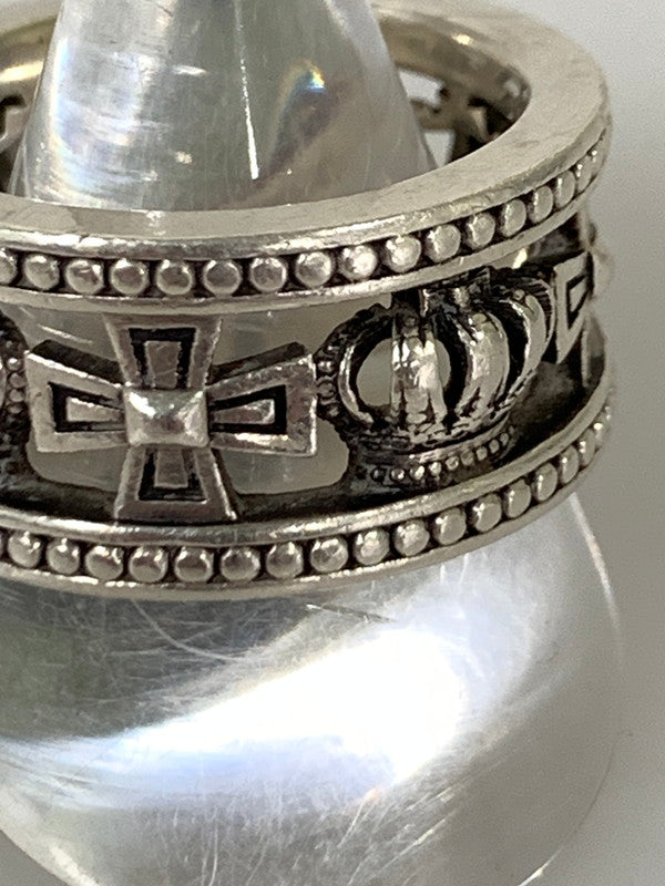 【中古品】【メンズ/レディース】 JUSTIN DAVIS ジャスティン デイビス MEDIEVAL WEDDING BAND RING メディーバル ウェディング バンド リング 指輪 シルバー925 193-251121-em-03-min カラー：シルバー 万代Net店