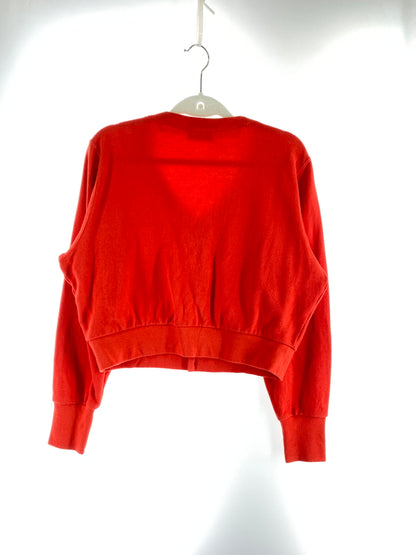 【中古品】【レディース】 LACOSTE ラコステ ×BEAMS BOY SHORT CARDIGAN ビームス ボーイ ショート カーディガン SF003PM トップス 170-260912-hu-70-min サイズ：36 カラー：レッド 万代Net店
