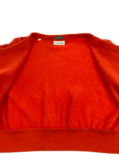 【中古品】【レディース】 LACOSTE ラコステ ×BEAMS BOY SHORT CARDIGAN ビームス ボーイ ショート カーディガン SF003PM トップス 170-260912-hu-70-min サイズ：36 カラー：レッド 万代Net店