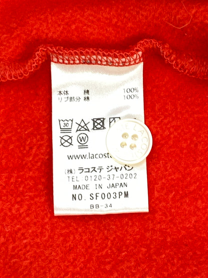 【中古品】【レディース】 LACOSTE ラコステ ×BEAMS BOY SHORT CARDIGAN ビームス ボーイ ショート カーディガン SF003PM トップス 170-260912-hu-70-min サイズ：36 カラー：レッド 万代Net店