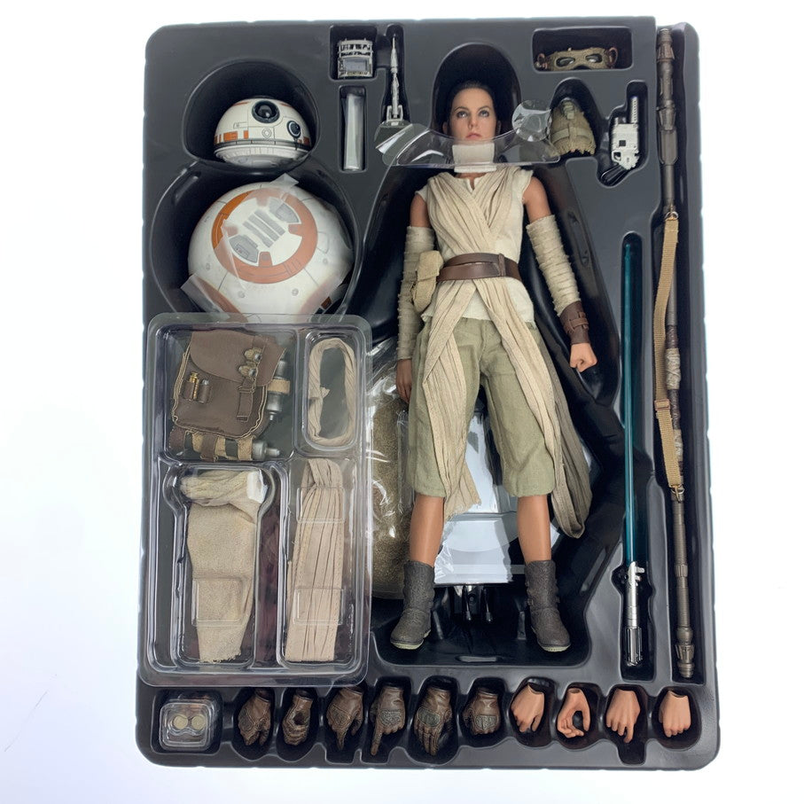 【現状渡し品】 レイ＆BB-8 2体セット スター・ウォーズ エピソード7/フォースの覚醒　ムービー・マスターピース 1/6 アクションフィギュア 055-260702-ta-02-min 万代Net店