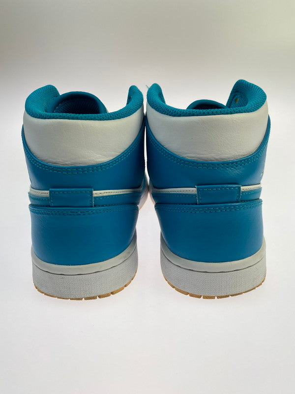 【中古品】【メンズ】 NIKE ナイキ AIR JORDAN 1 MID DQ8426-400 エア ジョーダン 1 ミッド スニーカー 靴 160-251113-kk-14-min カラー：AQUATONE/CELESTIAL GOLD-WHITE 万代Net店