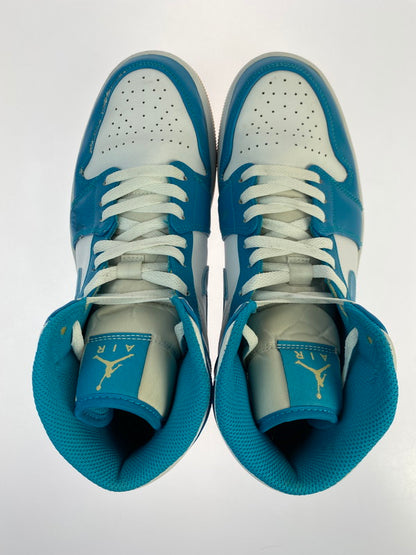 【中古品】【メンズ】 NIKE ナイキ AIR JORDAN 1 MID DQ8426-400 エア ジョーダン 1 ミッド スニーカー 靴 160-251113-kk-14-min カラー：AQUATONE/CELESTIAL GOLD-WHITE 万代Net店