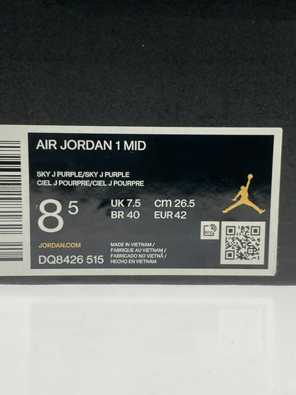 【中古品】【メンズ】 NIKE ナイキ AIR JORDAN 1 MID DQ8426-515 エア ジョーダン 1 ミッド スニーカー 靴 160-251113-kk-15-min カラー：SKY J PURPLE/SKY J PURPLE/WHITE 万代Net店