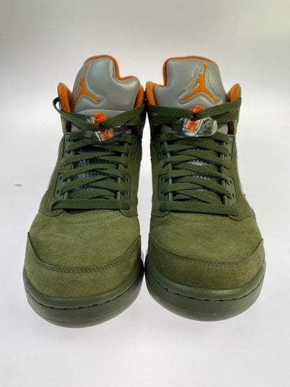 【中古品】【メンズ】 NIKE ナイキ AIR JORDAN 5 RETRO DD0587-308 エア ジョーダン 5 レトロ スニーカー 靴 160-251113-kk-16-min カラー：ARMY OLIVE/SOLAR ORANGE 万代Net店