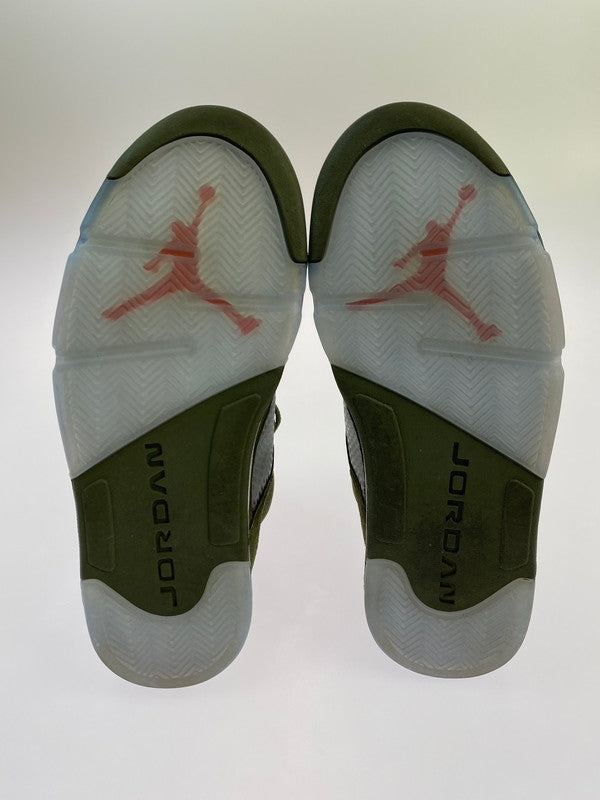 【中古品】【メンズ】 NIKE ナイキ AIR JORDAN 5 RETRO DD0587-308 エア ジョーダン 5 レトロ スニーカー 靴 160-251113-kk-16-min カラー：ARMY OLIVE/SOLAR ORANGE 万代Net店