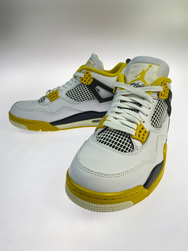 【中古品】【メンズ】 NIKE ナイキ WMNS AIR JORDAN 4 RETRO AQ9129-101 ウィメンズ エア ジョーダン 4 レトロ スニーカー 靴 160-251113-kk-17-min カラー：WHITE/COCONUT MILK-VIVID SULFUR 万代Net店