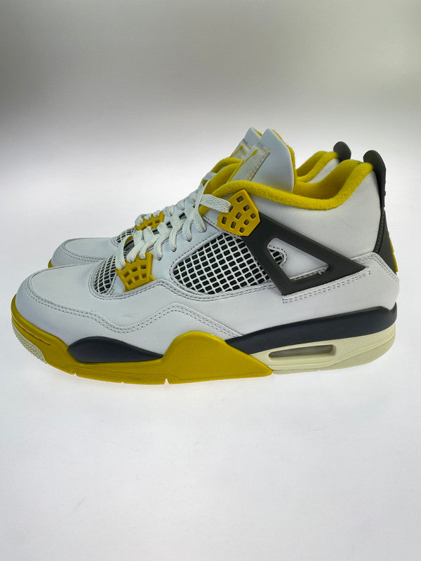 【中古品】【メンズ】 NIKE ナイキ WMNS AIR JORDAN 4 RETRO AQ9129-101 ウィメンズ エア ジョーダン 4 レトロ スニーカー 靴 160-251113-kk-17-min カラー：WHITE/COCONUT MILK-VIVID SULFUR 万代Net店