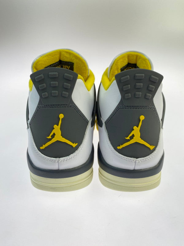 【中古品】【メンズ】 NIKE ナイキ WMNS AIR JORDAN 4 RETRO AQ9129-101 ウィメンズ エア ジョーダン 4 レトロ スニーカー 靴 160-251113-kk-17-min カラー：WHITE/COCONUT MILK-VIVID SULFUR 万代Net店