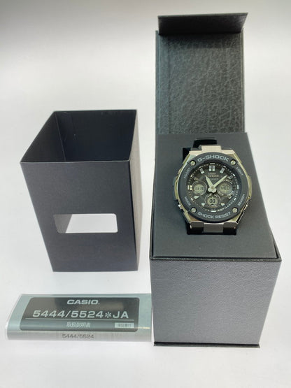 【中古美品】【メンズ】 G-SHOCK ジーショック DIGITAL ANALOG GST-W300-1AJF MID SIZE SERIES デジタル アナログ 腕時計 メンズ ウォッチ カシオ 196-251121-em-12-min カラー：ブラック 万代Net店