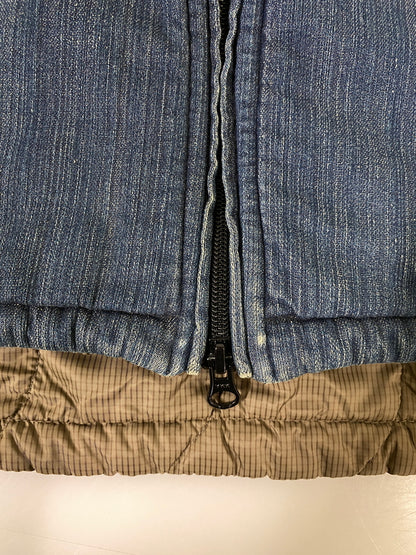 【中古品】【メンズ】 WILD THINGS ワイルドシングス PRIMALOFT REVERSIBLE VEST プリマロフト リバーシブル ベスト メンズ アウター デニム 144-260702-hu-33-min サイズ：Ｓ カラー：インディゴ/カーキ 万代Net店