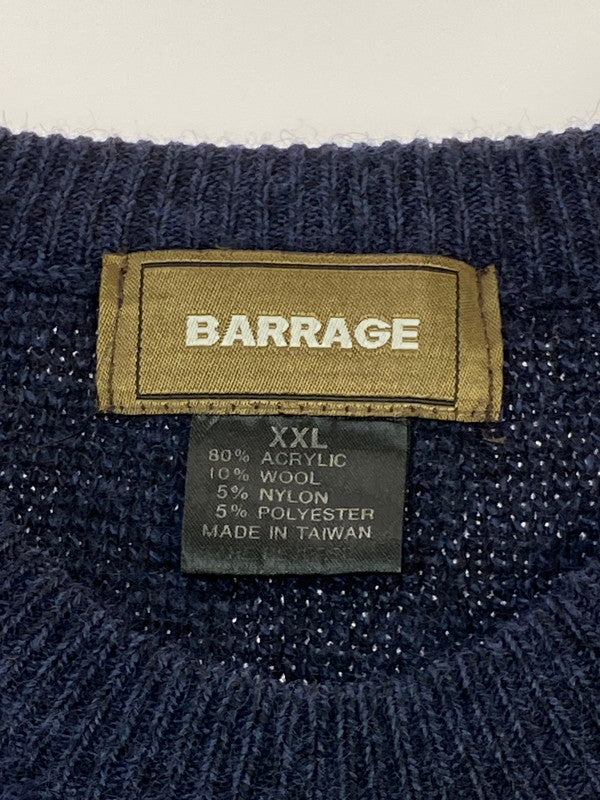 【中古品】【メンズ】 BARRAGE 3D KNIT 3Dニット トップス 146-260109-yn-26-min サイズ：XXL カラー：ネイビー 万代Net店