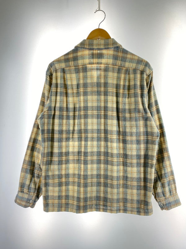【現状渡し品】【メンズ】 PENDLETON ペンドルトン 70S WOOL PLAID LOOP SHIRT シャツ トップス 146-251116-zi-30-min サイズ：L カラー：ライトブルー/ベージュ 万代Net店