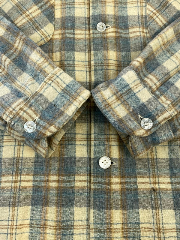 【現状渡し品】【メンズ】 PENDLETON ペンドルトン 70S WOOL PLAID LOOP SHIRT シャツ トップス 146-251116-zi-30-min サイズ：L カラー：ライトブルー/ベージュ 万代Net店