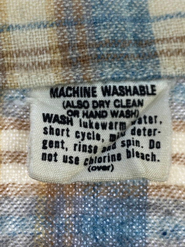 【現状渡し品】【メンズ】 PENDLETON ペンドルトン 70S WOOL PLAID LOOP SHIRT シャツ トップス 146-251116-zi-30-min サイズ：L カラー：ライトブルー/ベージュ 万代Net店