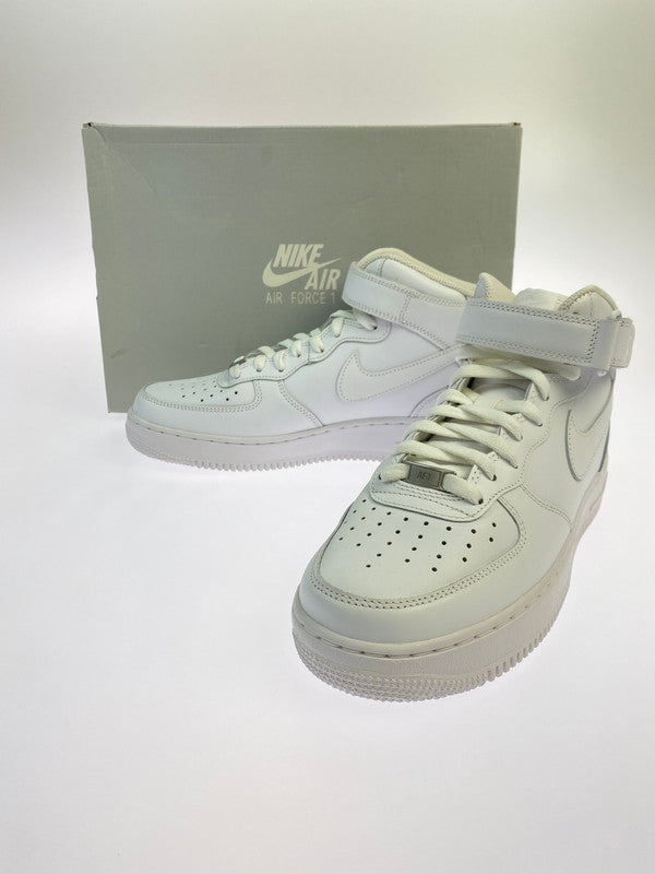 【中古美品】【メンズ】 NIKE ナイキ AIR FORCE 1 MID ’07 CW2289-111 エアフォース1 ミッド スニーカー 靴 160-251120-kk-24-min カラー：WHITE/WHITE 万代Net店