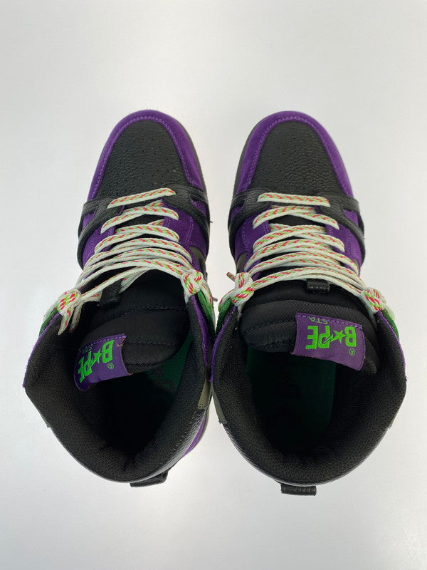 【中古美品】【メンズ】 A BATHING APE アベイシングエイプ 21AW BAPE STA 93 HI HALLOWEEN 0ZXSH291016WH ベイプスタ 93 ハイ ハロウィーン スニーカー 靴 162-251113-kk-18-min カラー：PURPLE 万代Net店