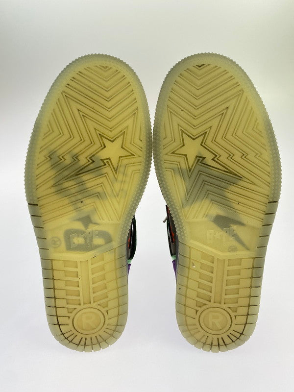 【中古美品】【メンズ】 A BATHING APE アベイシングエイプ 21AW BAPE STA 93 HI HALLOWEEN 0ZXSH291016WH ベイプスタ 93 ハイ ハロウィーン スニーカー 靴 162-251113-kk-18-min カラー：PURPLE 万代Net店