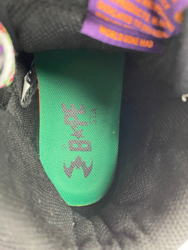 【中古美品】【メンズ】 A BATHING APE アベイシングエイプ 21AW BAPE STA 93 HI HALLOWEEN 0ZXSH291016WH ベイプスタ 93 ハイ ハロウィーン スニーカー 靴 162-251113-kk-18-min カラー：PURPLE 万代Net店