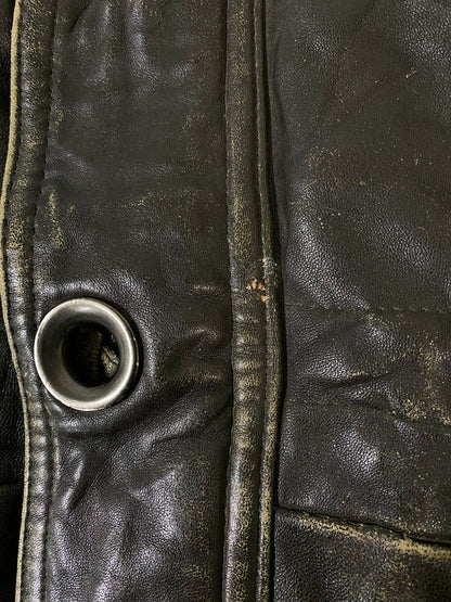 【現状渡し品】【メンズ】 FABIANI ファビアーニ LEATHER COAT レザー コート アウター 146-260918-hu-33-min サイズ：M カラー：ブラウン系 万代Net店