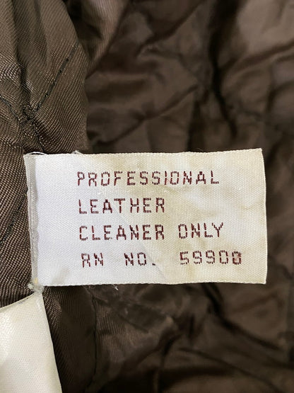 【現状渡し品】【メンズ】 FABIANI ファビアーニ LEATHER COAT レザー コート アウター 146-260918-hu-33-min サイズ：M カラー：ブラウン系 万代Net店