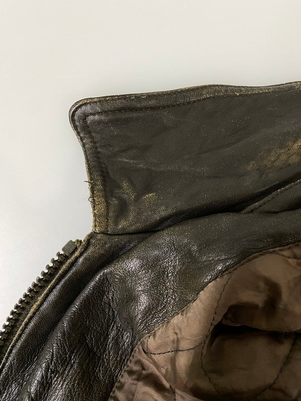 【現状渡し品】【メンズ】 FABIANI ファビアーニ LEATHER COAT レザー コート アウター 146-260918-hu-33-min サイズ：M カラー：ブラウン系 万代Net店