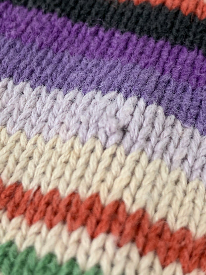 【中古品】【メンズ】 STRUCTURE ストラクチャー 90S NATIVE BORDER KNIT 90年代 ネイティブ ボーダー ニット メンズ トップス セーター ヴィンテージ 146-260710-em-22-min サイズ：L カラー：マルチカラー 万代Net店