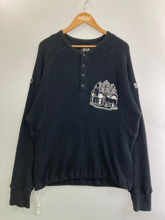 【中古品】【メンズ】 BEAMS ビームス FAF×BOILER ROOM THERMAL ルームサーマル トップス 147-251114-zi-04-min サイズ：1 カラー：ブラック 万代Net店