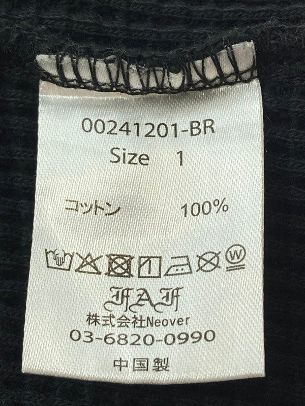 【中古品】【メンズ】 BEAMS ビームス FAF×BOILER ROOM THERMAL ルームサーマル トップス 147-251114-zi-04-min サイズ：1 カラー：ブラック 万代Net店