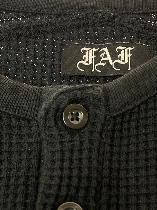 【中古品】【メンズ】 BEAMS ビームス FAF×BOILER ROOM THERMAL ルームサーマル トップス 147-251114-zi-04-min サイズ：1 カラー：ブラック 万代Net店