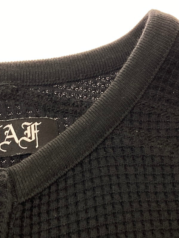 【中古品】【メンズ】 BEAMS ビームス FAF×BOILER ROOM THERMAL ルームサーマル トップス 147-251114-zi-04-min サイズ：1 カラー：ブラック 万代Net店