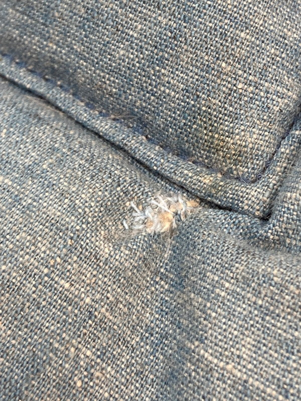 【中古品】【メンズ】 Rocky Mountain FeatherBed ロッキーマウンテンフェザーベッド × WAREHOUSE ウエアハウス 別注 コラボ DOWN VEST 450-482-72 ダウンベスト ライトアウター 145-251120-kk-06-min サイズ：38 カラー：ライトインディゴ 万代Net店