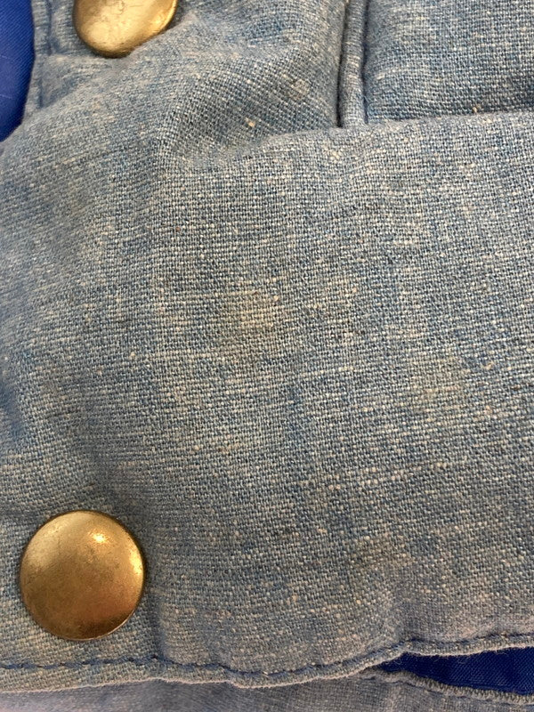 【中古品】【メンズ】 Rocky Mountain FeatherBed ロッキーマウンテンフェザーベッド × WAREHOUSE ウエアハウス 別注 コラボ DOWN VEST 450-482-72 ダウンベスト ライトアウター 145-251120-kk-06-min サイズ：38 カラー：ライトインディゴ 万代Net店