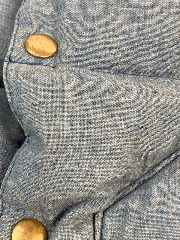 【中古品】【メンズ】 Rocky Mountain FeatherBed ロッキーマウンテンフェザーベッド × WAREHOUSE ウエアハウス 別注 コラボ DOWN VEST 450-482-72 ダウンベスト ライトアウター 145-251120-kk-06-min サイズ：38 カラー：ライトインディゴ 万代Net店