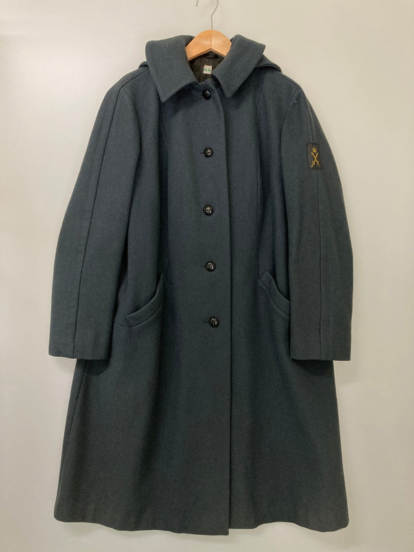 【中古品】【メンズ】 LARELLA スウェーデン軍 ステンカラーウールコート アウター ロングコート 146-251122-AS-31-min サイズ：44 カラー：グレー 万代Net店