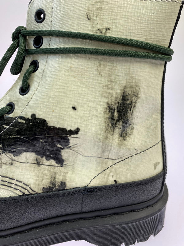 【中古美品】【メンズ】 Dr.Martens ドクターマーチン × NINE INCH NAILS ナイン・インチ・ネイルズ 別注 コラボ 24AW 8HOLE BOOTS 1460NIN 8ホールブーツ 靴 164-251120-kk-45-min サイズ：UK 8 カラー：WHITE+BLACK 万代Net店