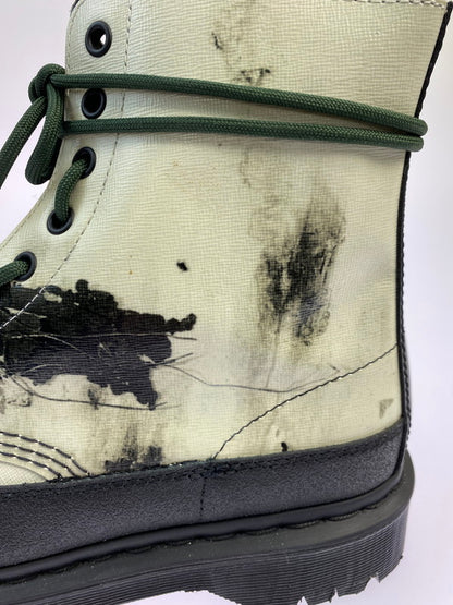 【中古美品】【メンズ】 Dr.Martens ドクターマーチン × NINE INCH NAILS ナイン・インチ・ネイルズ 別注 コラボ 24AW 8HOLE BOOTS 1460NIN 8ホールブーツ 靴 164-251120-kk-45-min サイズ：UK 8 カラー：WHITE+BLACK 万代Net店