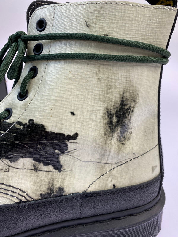 【中古美品】【メンズ】 Dr.Martens ドクターマーチン × NINE INCH NAILS ナイン・インチ・ネイルズ 別注 コラボ 24AW 8HOLE BOOTS 1460NIN 8ホールブーツ 靴 164-251120-kk-45-min サイズ：UK 8 カラー：WHITE+BLACK 万代Net店