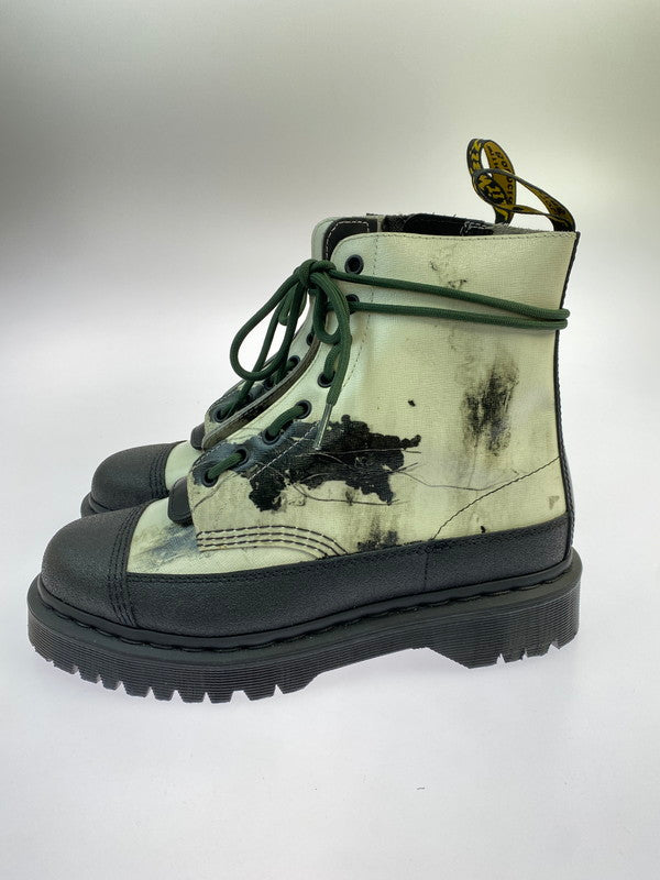 【中古美品】【メンズ】 Dr.Martens ドクターマーチン × NINE INCH NAILS ナイン・インチ・ネイルズ 別注 コラボ 24AW 8HOLE BOOTS 1460NIN 8ホールブーツ 靴 164-251120-kk-45-min サイズ：UK 8 カラー：WHITE+BLACK 万代Net店