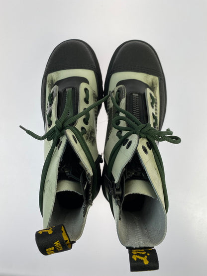 【中古美品】【メンズ】 Dr.Martens ドクターマーチン × NINE INCH NAILS ナイン・インチ・ネイルズ 別注 コラボ 24AW 8HOLE BOOTS 1460NIN 8ホールブーツ 靴 164-251120-kk-45-min サイズ：UK 8 カラー：WHITE+BLACK 万代Net店